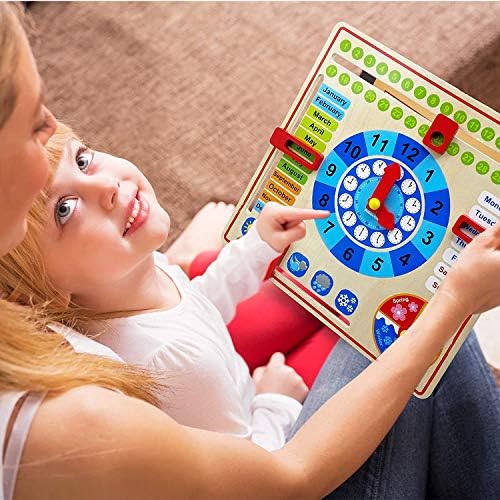 Pidoko Kids Montessori צעצועים לפעוטות 3 שנים - חומרי למידה בני 4 לגיל הרך - הכל על ימינו לוח -