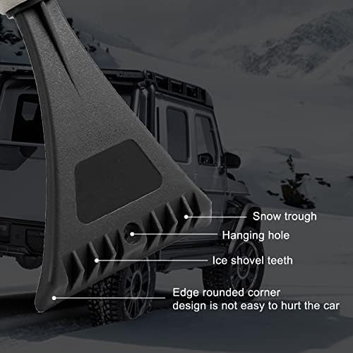 AJXN 2 PCS מכונית רכב רב -פונקציונלי של סיליקון הסרת שלג, כלי ניקוי לשמשה קדמית, ידית ספוג ניידת, מתאימה לשלג