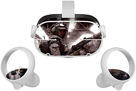משחק וידאו לצילום קשת Oculus Quest 2 Skin vr 2 עורות אוזניות ובקרות מדבקות מדבקות מגן אביזרי מגן