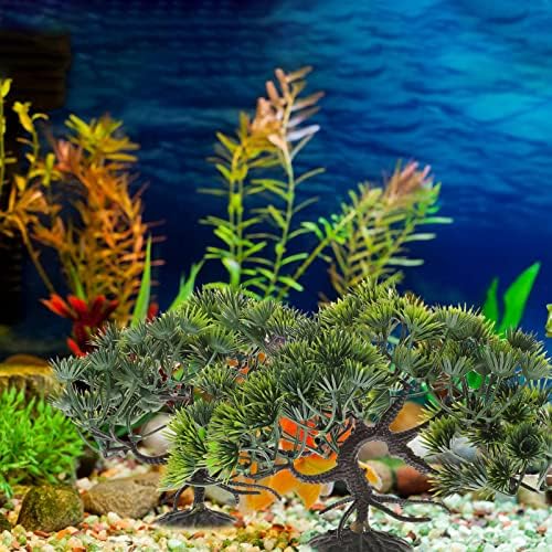 Ipetboom 2 pcs צמחי אקווריום מיכל דגים קישוטי עץ אורן צמח מלאכותי דג זהב דגי נוף מים מסתיר בונסאי קישוט