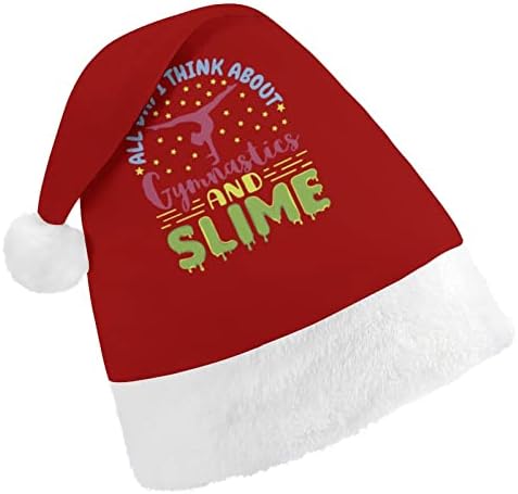התעמלות ורפש קטיפה חג המולד כובע שובב ונחמד סנטה כובעי עם קטיפה ברים ונוחות אוניית חג המולד קישוט