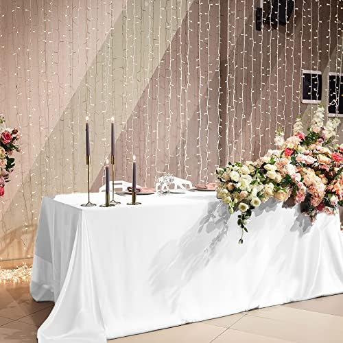6 חבילות מלבן שולחן סאטן מלבן חתונה מלבן שולחן שולחן סאטן שולחן שולחן משי מוטר מפת שולחן בדים