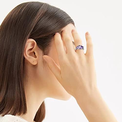 24 נוצץ טבעות נשים מתכוונן טבעות אמטיסט טורמלין טבעת פופולרי מעודן טבעת פשוט אופנה