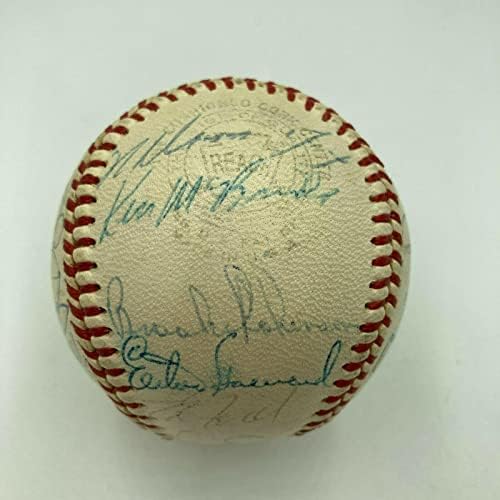 מיקי מנטל ורוג'ר מאריס 1961 קבוצת משחק הכוכבים החתמה על בייסבול PSA DNA COA - כדורי בייסבול חתימה