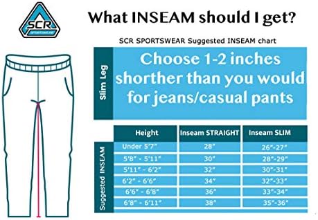 SCR Sportswear 30/33/36 מכנסי טרנינג אנזרים עם כיסים רצים מחודדים גברים
