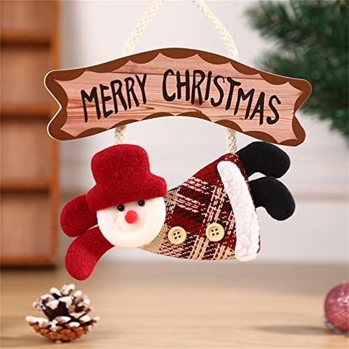 Tgone Santa Clouse Plause Bells Funth Little Fawn for indoor חג המולד של מסיבת חג עיצוב קישוטי עץ קטנים