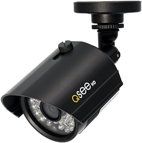 מצלמת תוספות אבטחה ביתי Q-See, 720p אנלוגי HD HD תוסף מצלמת אבטחה, ראיית לילה, מקורה וחוץ, שחור