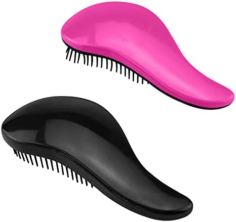 מברשת שיער 2 יחידות קרקפת גלישה דרך המברשת הסבוכה 6 × 1.12 אינץ 'מברשת סבוכה אנטי-סטטית לנשים לגברים ילדים שיער