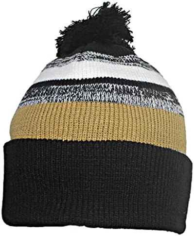 כובעי החורף הטובים ביותר פס מגוונת של שרוול מוצק כפה עם פום גדול