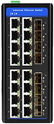 HGW -1608SM -PSE -16X RJ45 + 8X יציאות SFP Gigabit Ethernet מנוהל מתג סיבים תעשייתי של פו 240 וולט כוח כולל, הרכבה