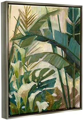 תעשיות סטופל צמח ג ' ונגל טרופי משאיר אמנות קיר ממוסגרת צפה, עיצוב מאת איליין וולהרבסט-ליין
