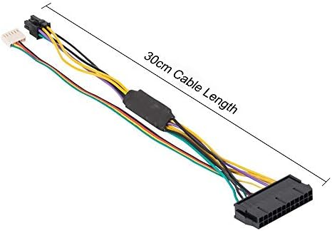 מתאם כבלים של אספקת חשמל של Lefix ATX 24 פין 24 PIN נקבה עד 6 פינים 6 פינים זכר מיני מחבר 6PIN