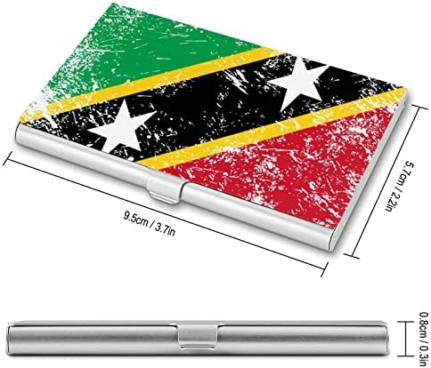 נוויס רטרו דגל עסקים מזהה כרטיס מחזיק סילם מקרה מקצועי מתכת שם כרטיס ארגונית כיס