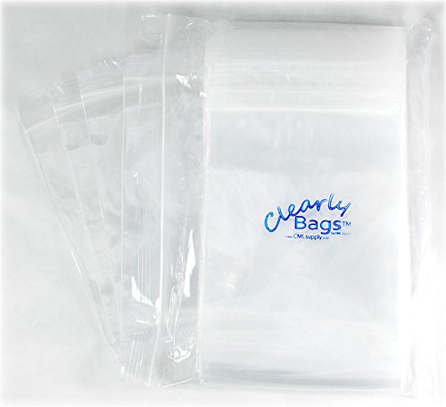 שקית אחסון מפלסטיק משוחזר של Bloruclosebags 6 x 9 6-mil מנעול מיקוד ברור Pk/100 6x9