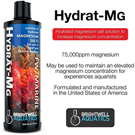 Brightwell Aquatics Hydrat-Mg-תמיסת מלח מגנזיום לחות לשימוש באקווריום ימי, 20-l