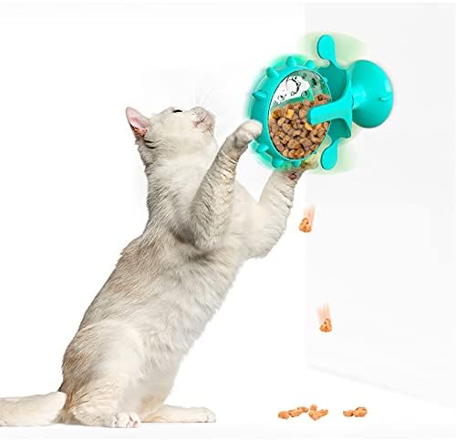 טחנת רוח חתול צעצועים לחתול אינטראקטיבי צעצוע חתול מזון המפזר צעצוע חתול טפלה במזין צעצוע צעצוע אינטראקטיבי