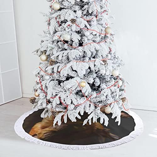 זוחל אנאמאל שממית לטאה חצאית עץ חג המולד לקישוטי מסיבות חג עם תחרה ציצית