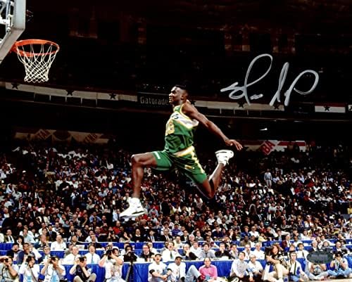 שון קמפ עם חתימה 8x10 צילום סיאטל סופרסון סלאם דאנק MCS HOLO מלאי 202445 - תמונות NBA עם חתימה