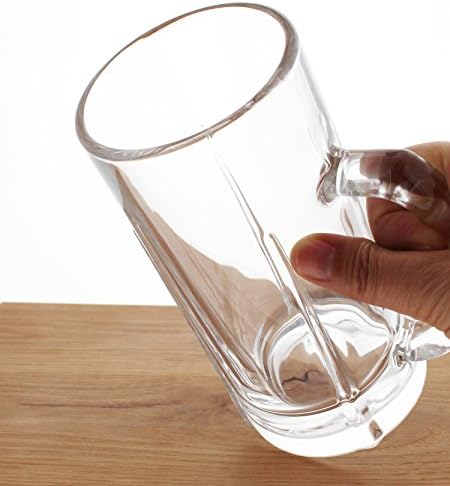 טויו סאסאקי זכוכית בירה זכוכית שטיין, שקוף, 16.9 אונקיות, סט של 24