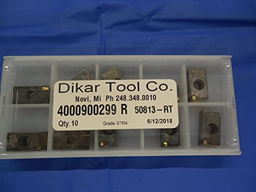 10 יחידות דיקר חדש דיקר CO. MT10319 DT62 CARBIDE תוספות DTC 50813-RT ניתן לאינדקס