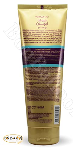 Eva Hair Clinic Gold Argan Conditioner That Provides Instant Shine And Smoothness As Well As Helping