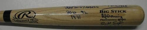 Saberhagen Newcombe Downing Erskine More +חתום Baseball Bat 20 זוכה משחק 685 - עטלפי MLB עם חתימה
