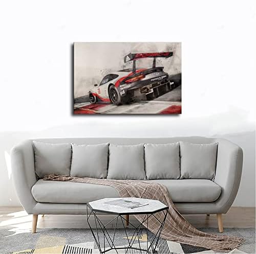 קירות פוסטר של קמוף קירות קירות בד 911 GT טורבו קאררה כרזות קיר אמנות בד לבנים דגל חדר לבנים