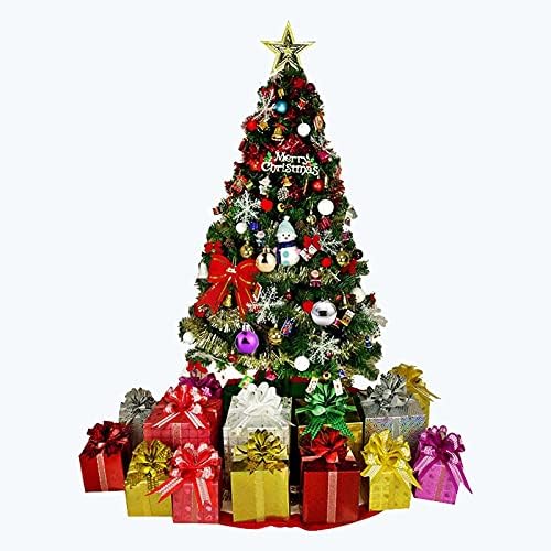 NOROUV 24 PACK MULTICILOR MILITT GLITTER SET SET של 8 צבע קישוטי חג המולד כפריים מיניאטוריים קישוטי עץ חג