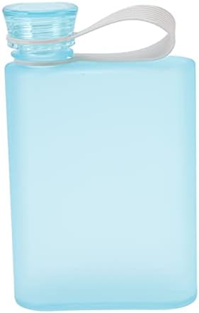 AQUR2020 בקבוק מים שטוח 380 מל בקבוק שתייה נייר נייד ריבוע פלסטיק ברורה דליפה