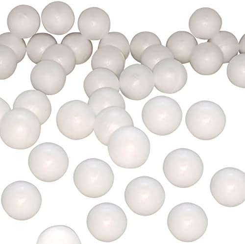 100 חבילה כדורי קצף ריקים 0.8 אינץ 'לקישוט אמנות קלקר כדורי קצף מלאכה קטנים לכדור קצף של כדור הפסחא לפרויקטים