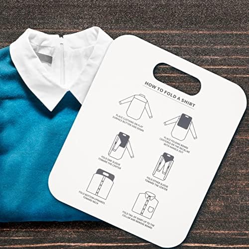 ויקאסקי 2 יחידות לוח מתקפל חולצה בגדי קרטון אריזה בגדים מתקפלים כלי נגד קמטים ארגונית בגד בתוך עמ