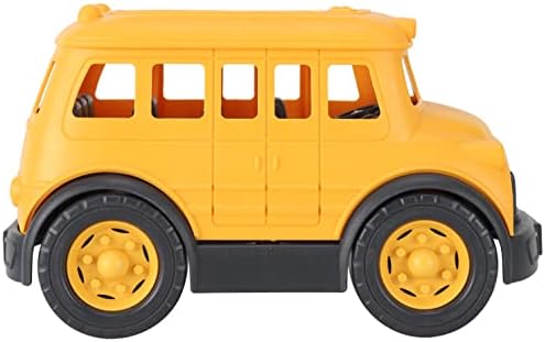 ליברטי מייבא צעצוע של אוטובוס בית ספר גדול לפעוטות, רכב פלסטיק צהוב לילדים בנות בנות משחק דמיוני משחק