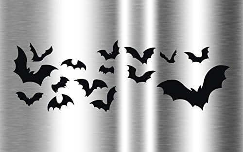 נחיל עטלפים - מדבקות ויניל שחורות בגודל 8 אינץ 'למכשירי סיר מיידיים
