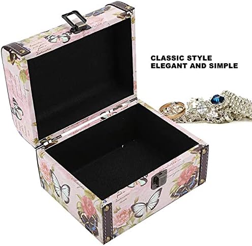 Qiaonnai ZD205 מארגן קופסאות תכשיטים ניידים מארגן עץ תכשיטי PU תכשיטים מארז אחסון לעגילי שרשרת תכשיטים