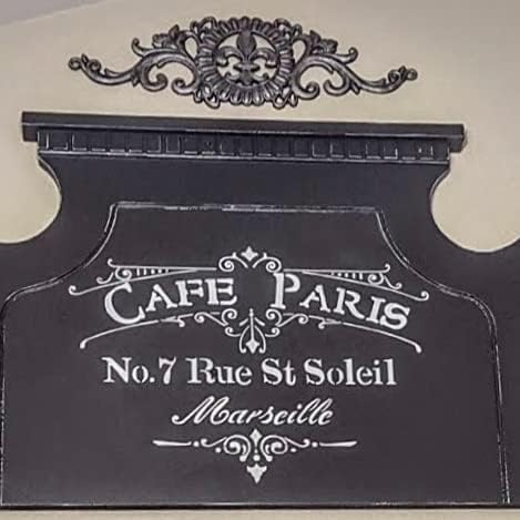 קלאסי קפה פריז סטנסיל הטוב ביותר ויניל גדול מרסיי צרפתית סטנסילים עבור ציור על עץ, בד, קיר, וכו'.- חומר צבע