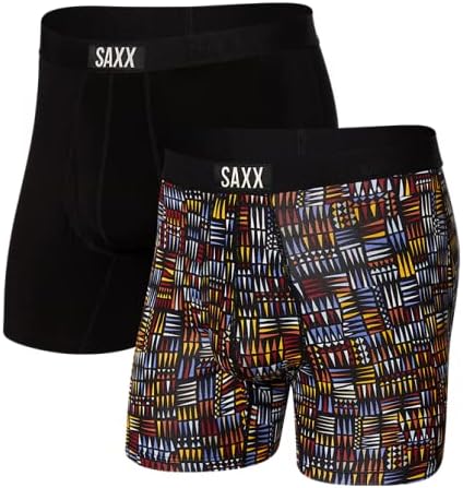 תחתונים לגברים Saxx - תקצירי בוקסר אולטרה עם תמיכה בכיס מגרש כדורים מובנית - חבילה של 2, SMU