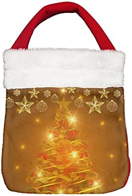 3 חבילה קניות תיק עם ידית רחיץ חג המולד סוכריות אחסון תיק עיצוב הבית