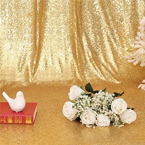יופי נצחי זהב נצנצים חתונה רקע צילום רקע מסיבת וילון, 8 רגל על 10 רגל