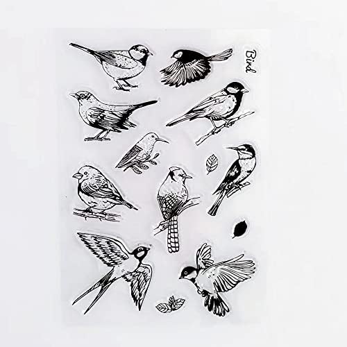 ברוך הבא לבית משמח 1 pc Hummingbird רקע ציפורים חותמת ברורה לייצור כרטיסים לקישוט ולספר רישורים