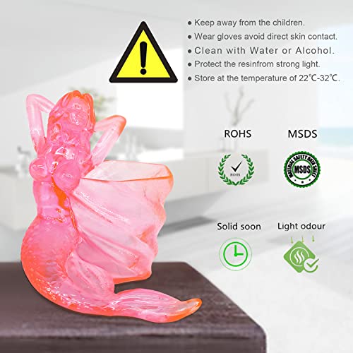 YoSu 3D מדפסת שרף ubula, שרף רחיץ מים צבע כפול מדפסת תלת מימד מדפסת UV-Resin מהיר LCD UV-Cure שרף 405nm
