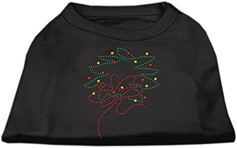 מוצרי חיות מחמד של מיראז 'בגודל 16 אינץ' זרוע חג המולד של חולצת הדפס ריינסטון לחיות מחמד, X-LAGE, כחול