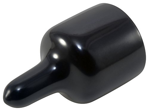 Caplugs 99190377 פלסטיק EZ Pull Tab CAP EZ-615-12, ויניל, כובע מזהה .615 אורך .125, שחור