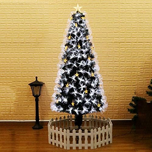 עץ חג מולד מלאכותי של 7.8ft, עץ צייר אשוחית פרימיום עם נורות LED ומעמד מתכת מתקפל, PVC ידידותי לסביבה מעכב