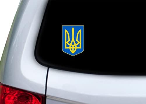 Rogue Rugue Tactical אוקראינה מדבקת דגל אוקראינה מעיל נשק אוקראיני מכונית רכב מדבקות חלון פגוש תמיכה