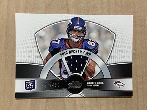 2010 Topps Prime Rookie Relic eric Decker Broncos Jersey Card /420