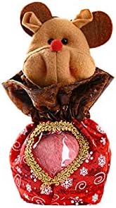 67-7 וולט שקיות בובת מתנה לקישוט חג המולד עם צורת אהבה שקית מתנה תליון שקית ממתקים