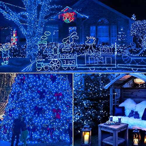 אורות חג המולד מקורה בחוץ, 2 חבילה 13 רגל 50-ספירת אורות ליבון מיני ליל כל הקדושים מחרוזת אור, 120 וולט אורות