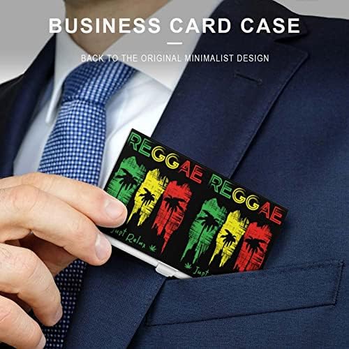 רגאיי מוסיקה עסקים מזהה כרטיס מחזיק סילם מקרה מקצועי מתכת שם כרטיס ארגונית כיס