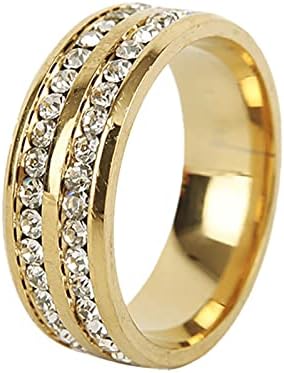 סט פייב שחור זירקוניה זירקוניה טבעת הניתנת לערימה להקת חתונה לנשים טבעת נישואין להקת אירוס