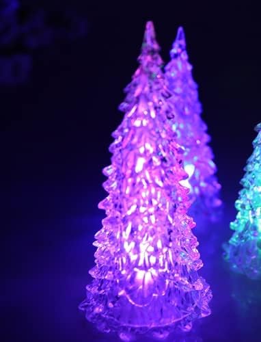 Yylsj LED תאורה מעלה עץ חג המולד LED עצי חג המולד אקריליים